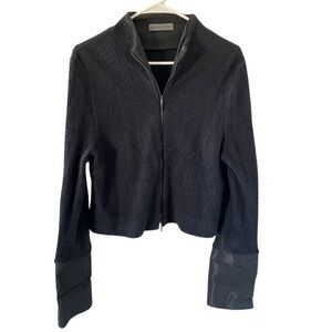 Annette Görtz Black Textured Zip-Up Sweater